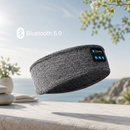 AURVANI™ Bluetooth 5.0 Sports and Sleep Headband with Wireless Earphones + Comfort Eye Mask