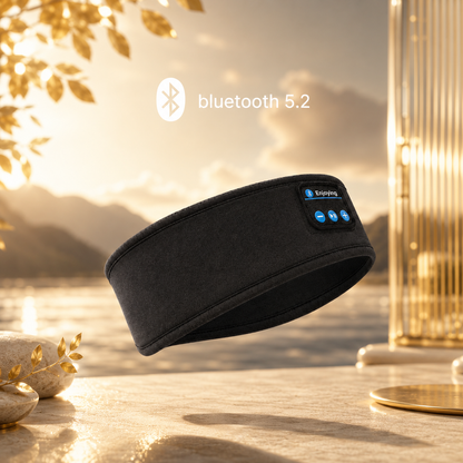 AURVANI™ Bluetooth 5.0 Sports and Sleep Headband with Wireless Earphones + Comfort Eye Mask