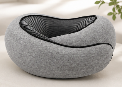 AURVANI™ Premium Memory Foam Travel Neck Pillow for Supported Rest - Adjustable U-Shaped Design for Comfort On the Move
