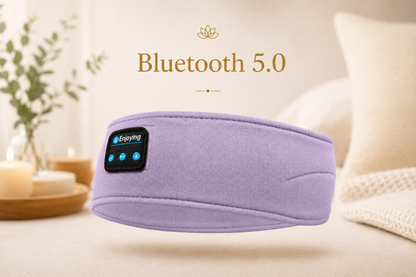 AURVANI™ Wireless Bluetooth Sleep Headband with Integrated Earphones and Soft Eye Mask Design