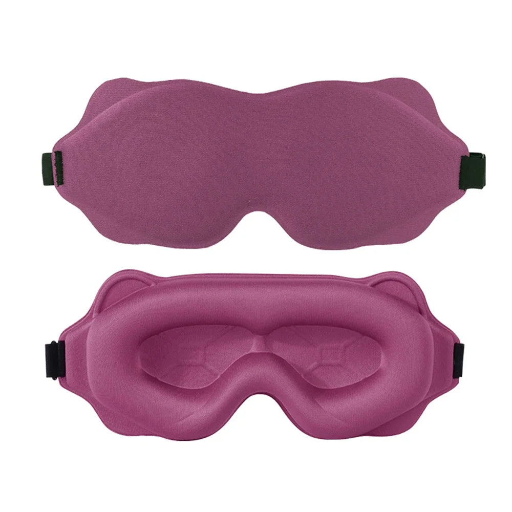 AURVANI™ 3D Contoured Luxury Sleep Mask for Complete Light Blocking Soft Padded Eye Coverage for Deeper Rest