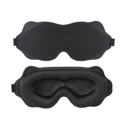 AURVANI™ 3D Contoured Luxury Sleep Mask for Complete Light Blocking Soft Padded Eye Coverage for Deeper Rest