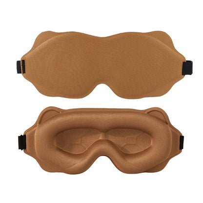 AURVANI™ 3D Contoured Luxury Sleep Mask for Complete Light Blocking Soft Padded Eye Coverage for Deeper Rest
