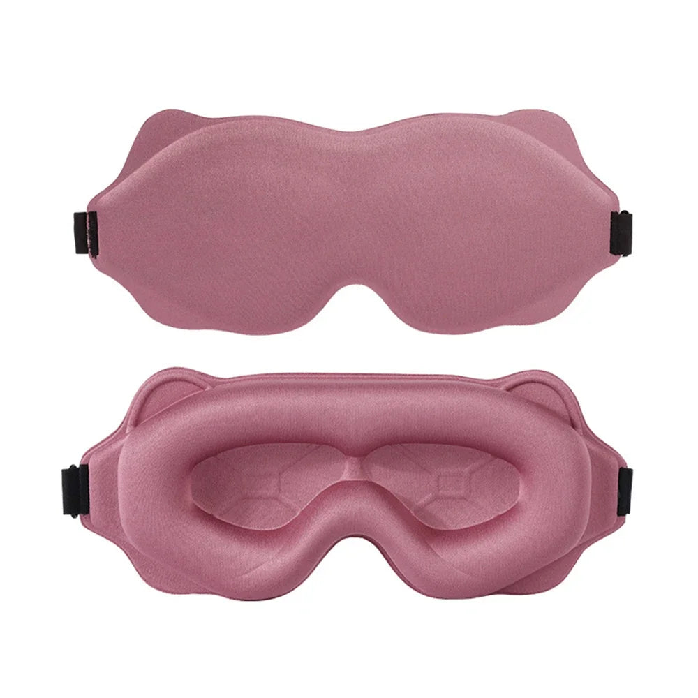 AURVANI™ 3D Contoured Luxury Sleep Mask for Complete Light Blocking Soft Padded Eye Coverage for Deeper Rest